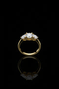 14k Past Present Future Ring