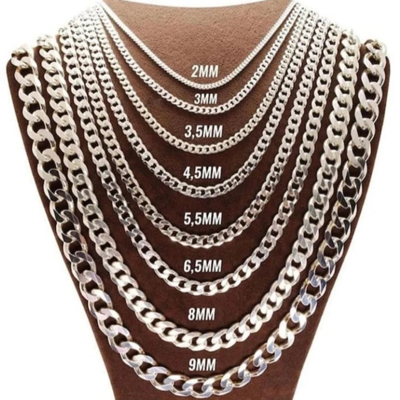 Sterling Silver Curb Chain 9