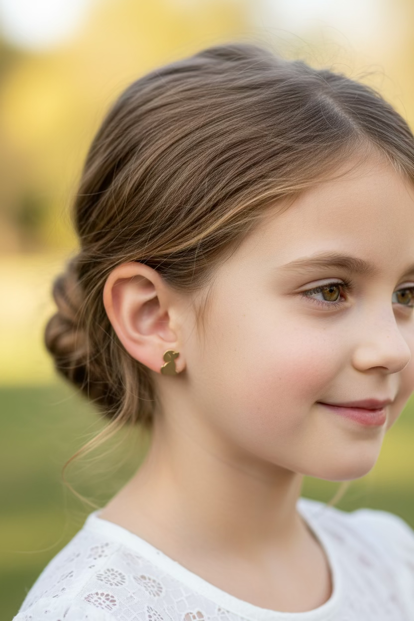 10K dog Earrings