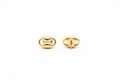 10K small mask earring