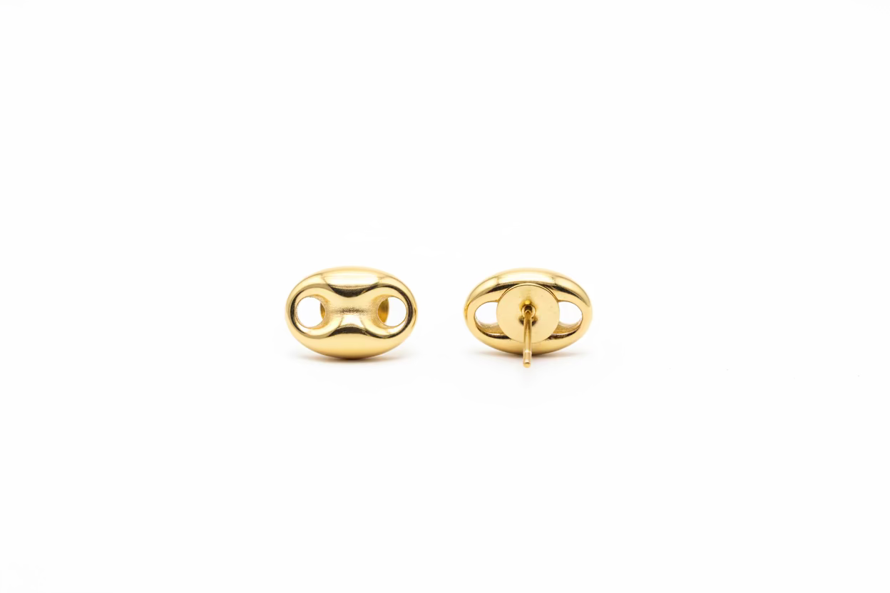 10K small mask earring