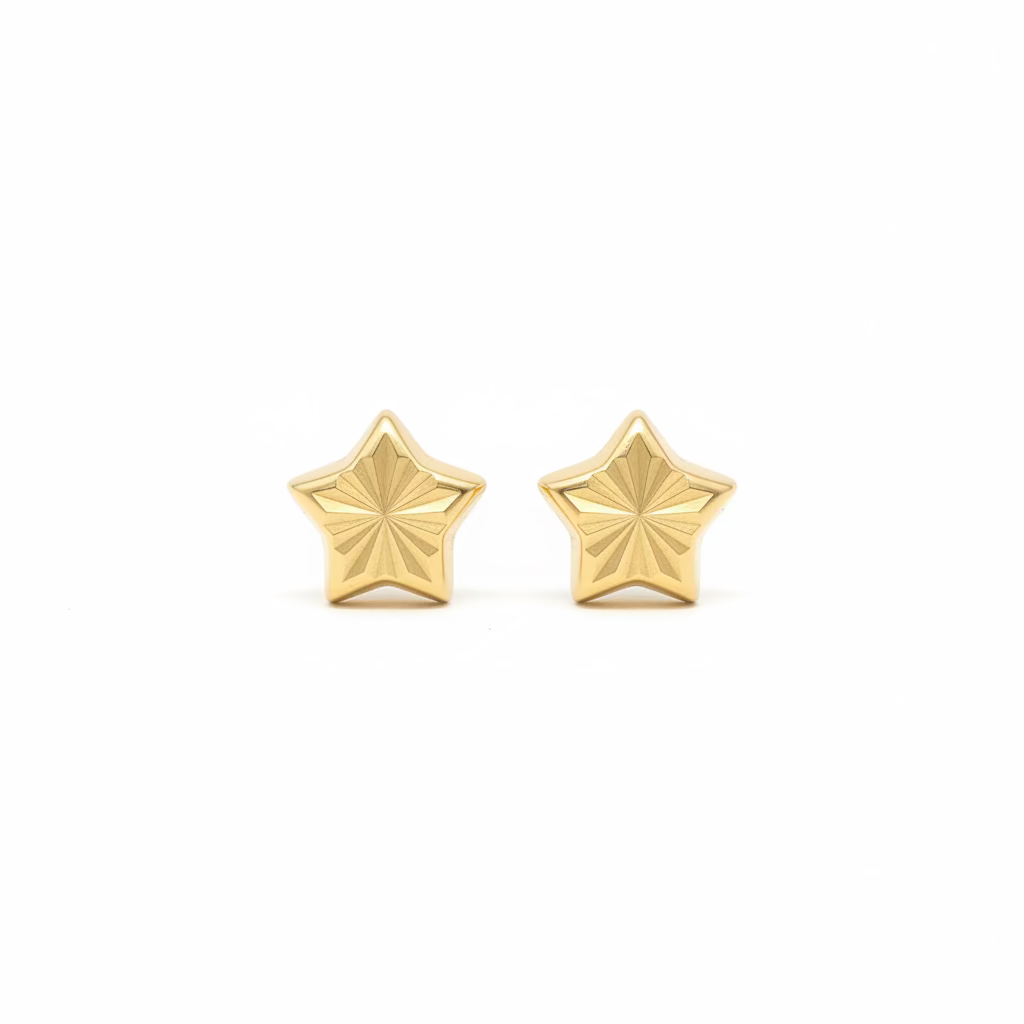 10K star earring