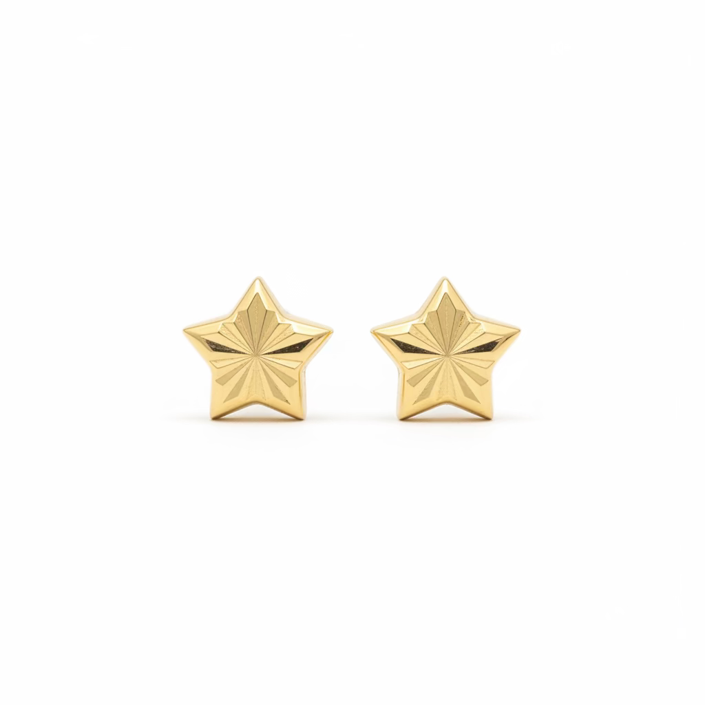 10K Star Earrings