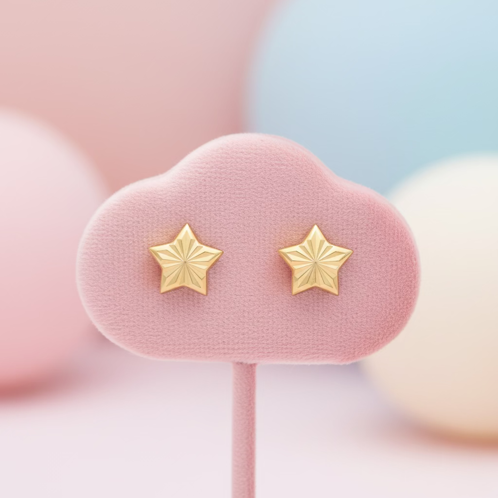 10K Star Earrings
