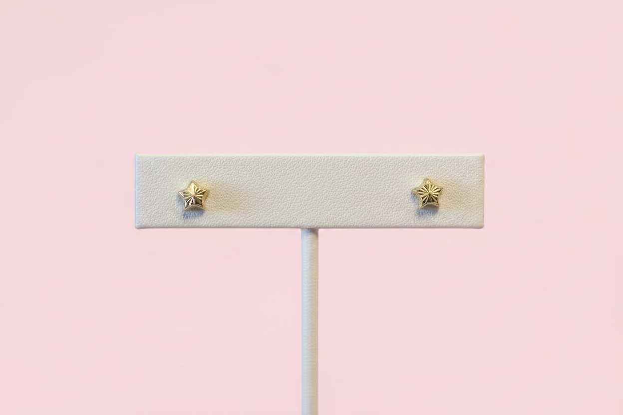 10K star earring