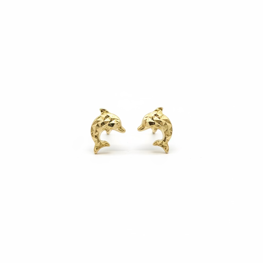 10K Dolphin earrings