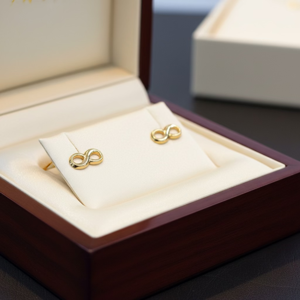 10k Infinity earrings