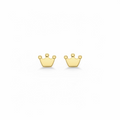 10K Crown Earrings