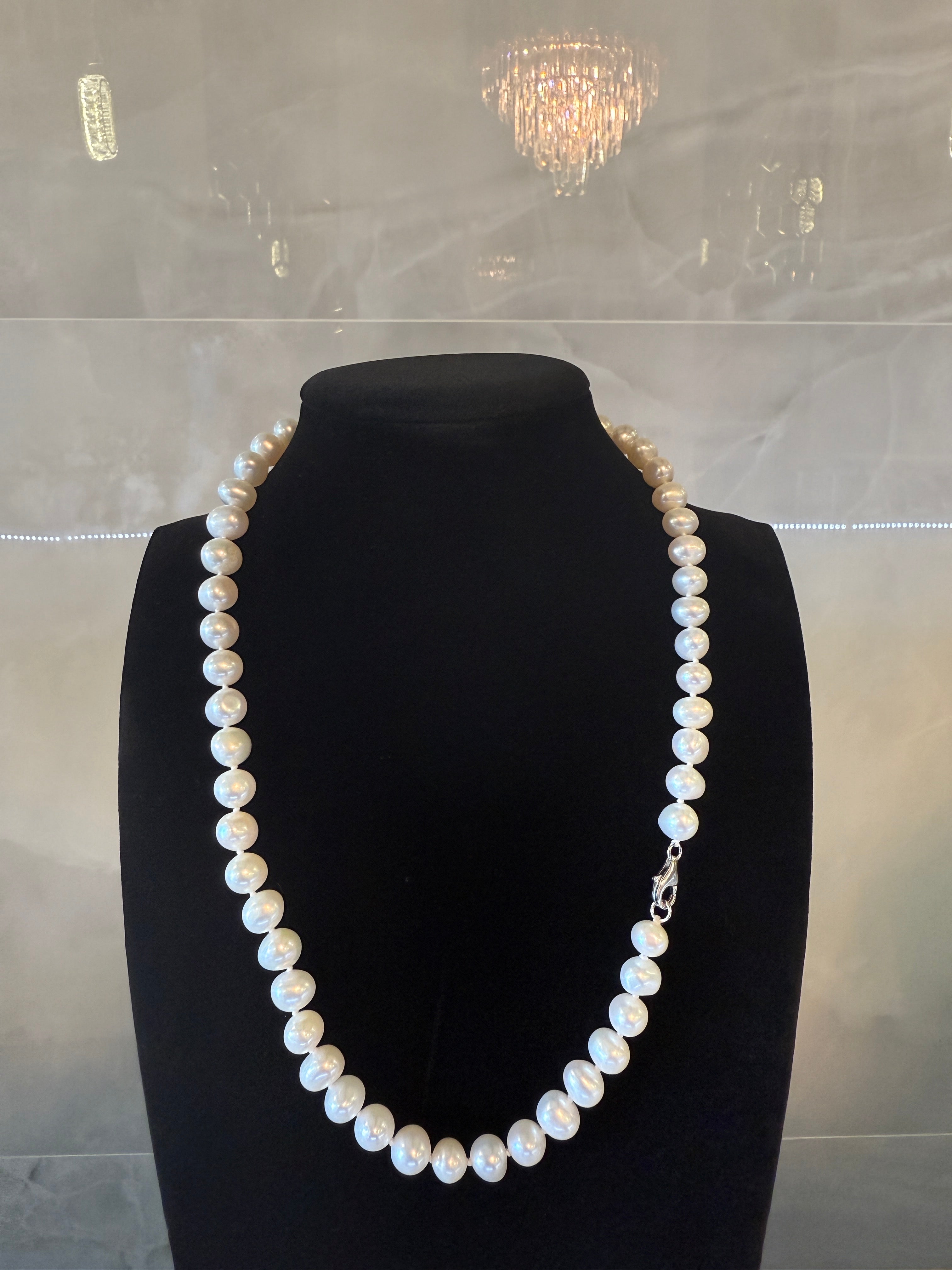 AA Potato Shape Freshwater Pearl Necklace