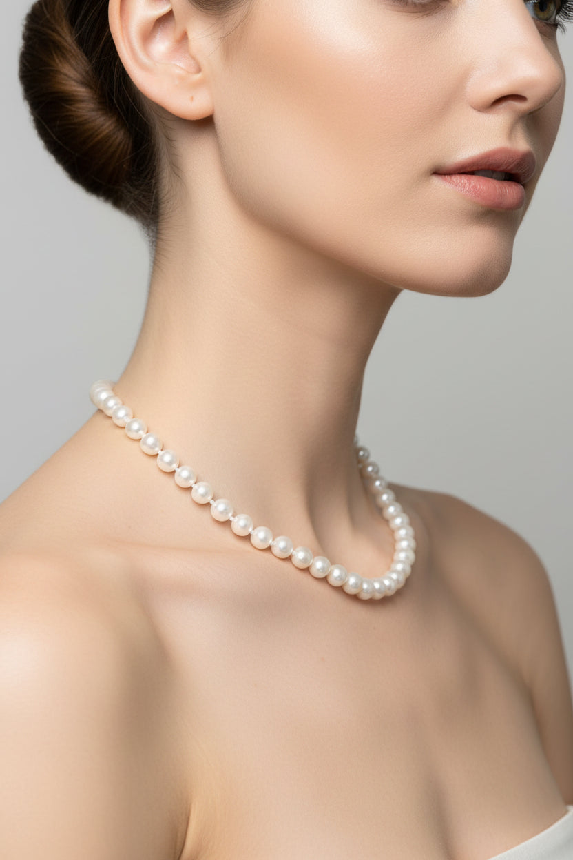 AA White Freshwater Pearl Necklace