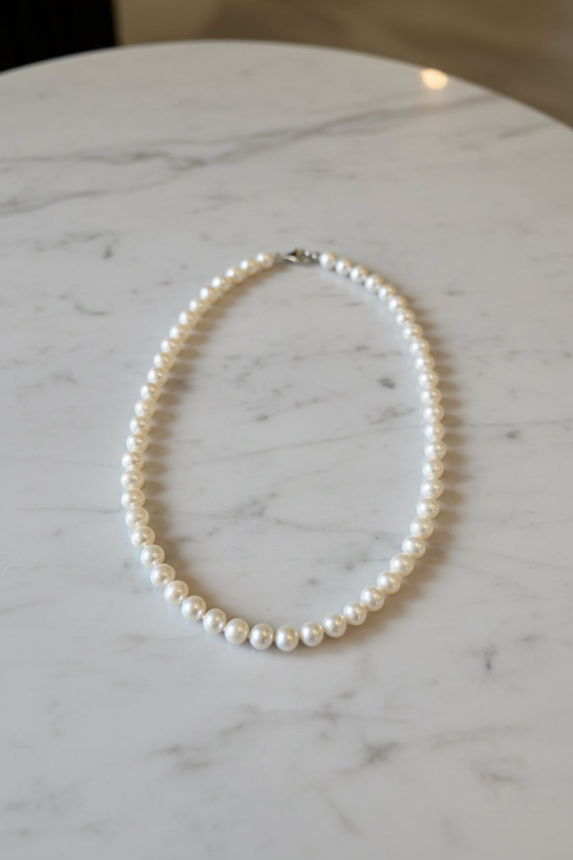 AA White Freshwater Pearl Necklace