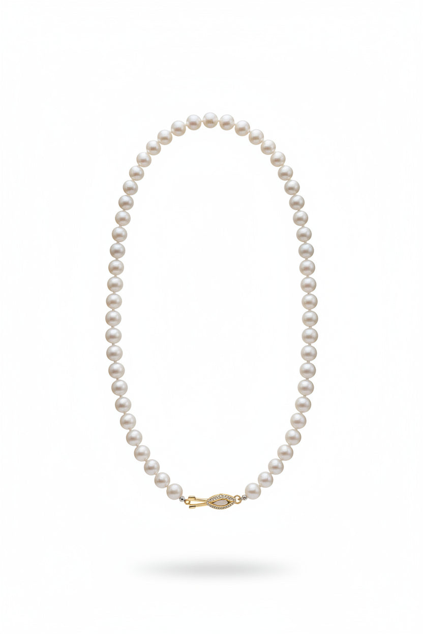 Freshwater Pearl Necklace Sterling Silver