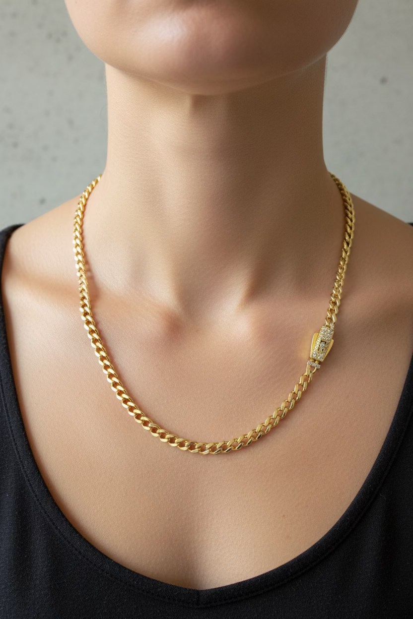 14K Monaco Chain