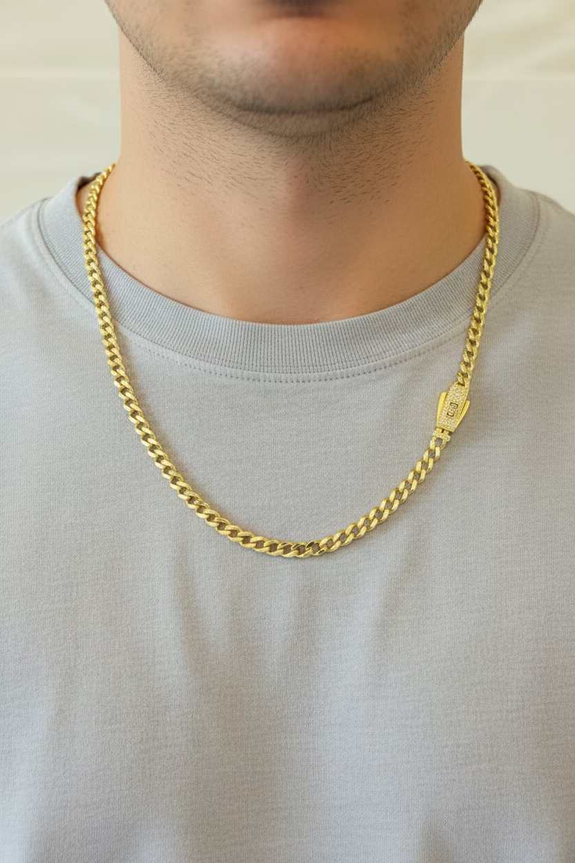 14K Monaco Chain