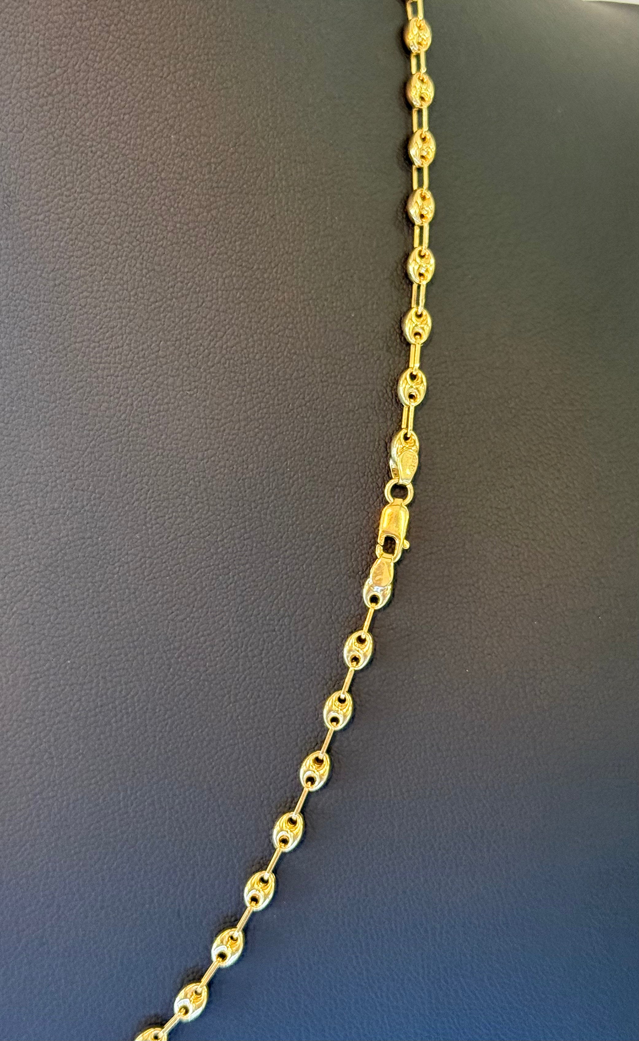 18k Puffed Gucci Link Chain
