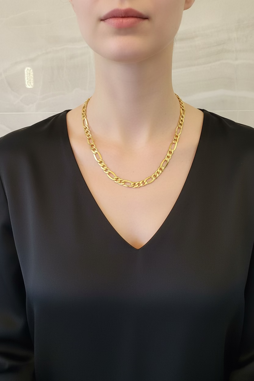 10K Figaro Chain Hollow