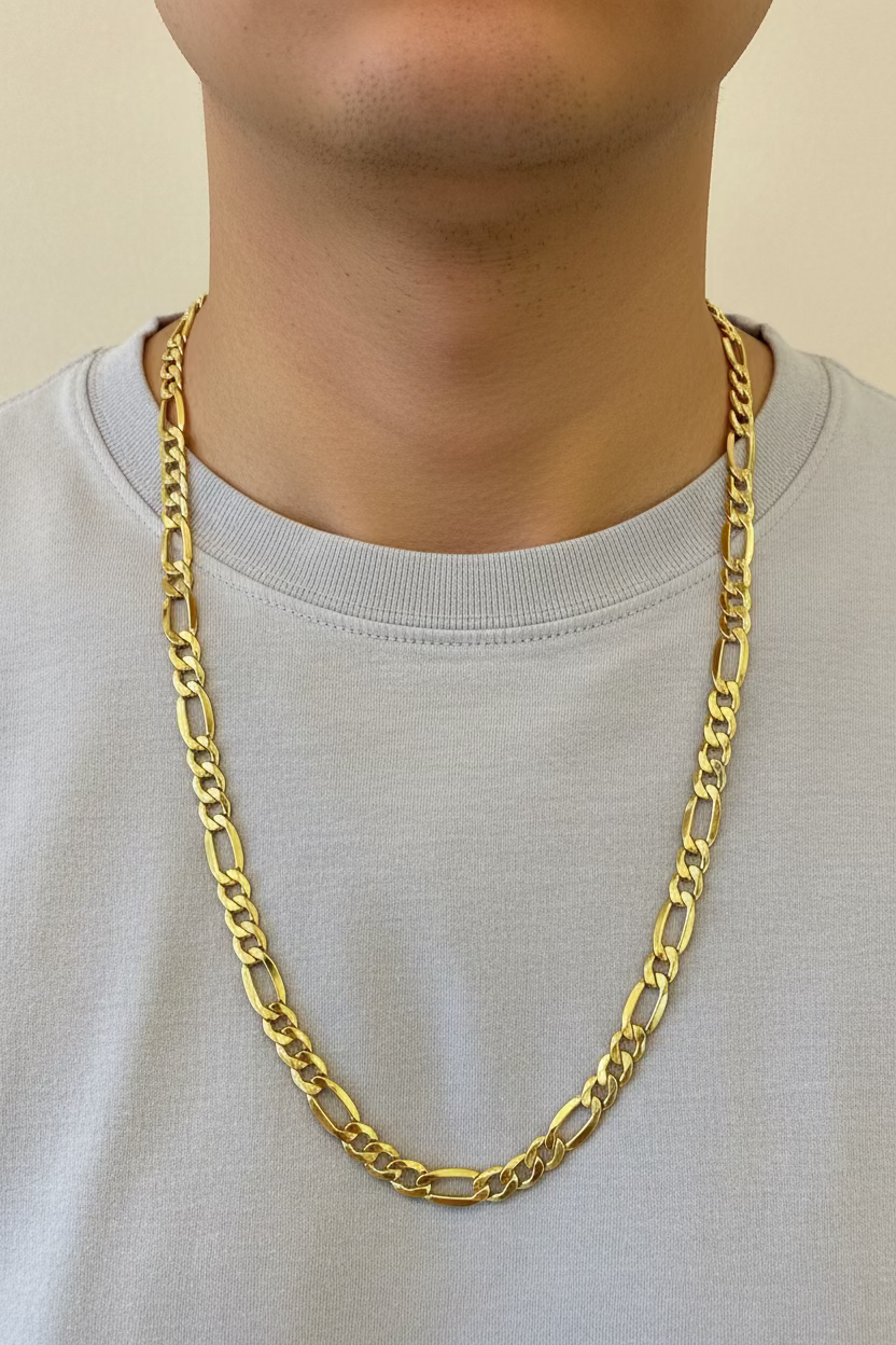10K Figaro Chain Hollow