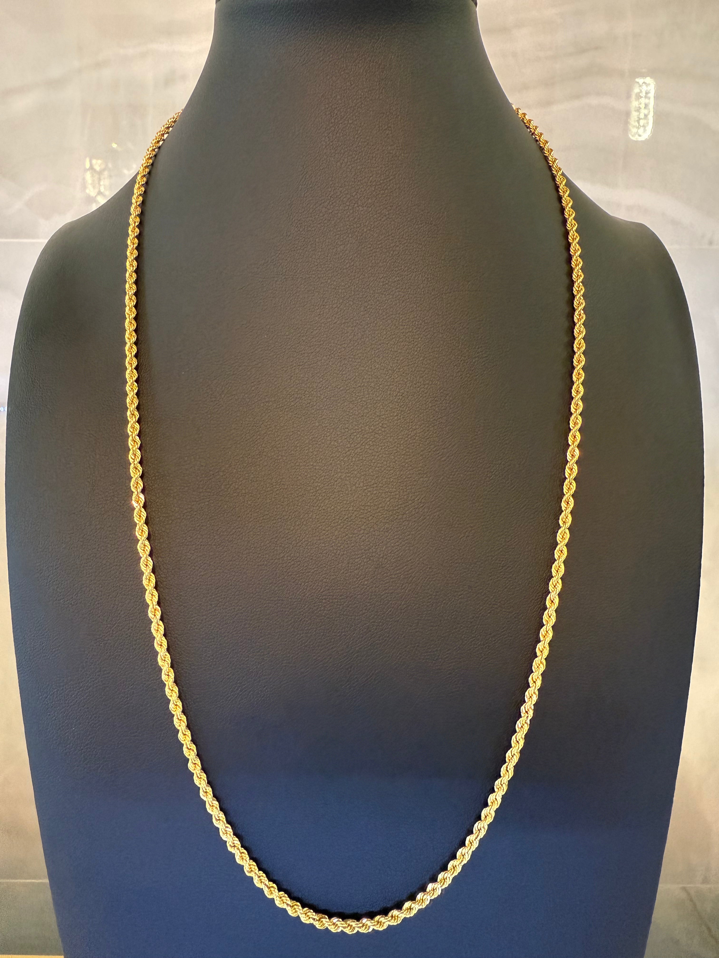 18k Rope Chain