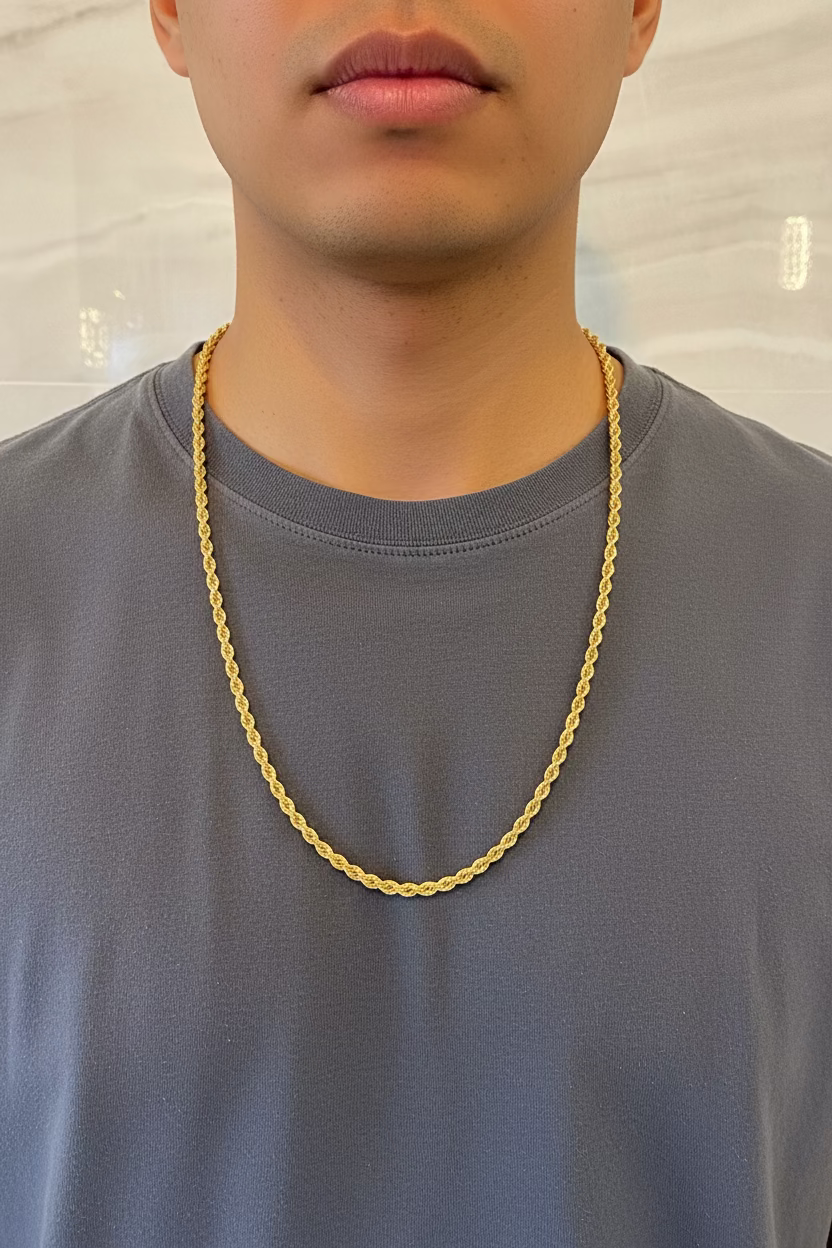 18k Rope Chain