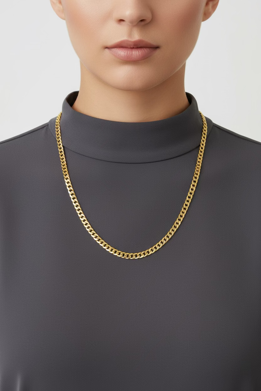 10K Solid Curb Link Chain