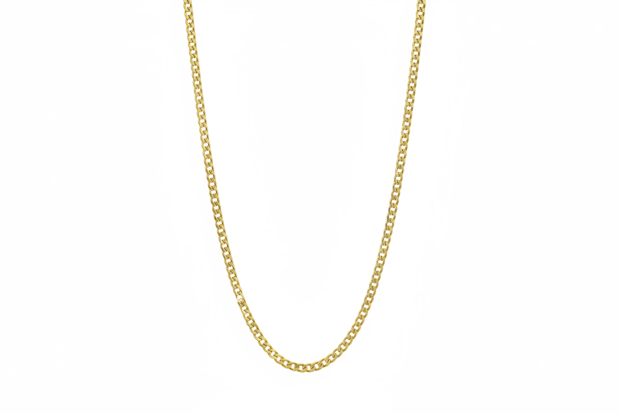 14K Solid Curb Chain