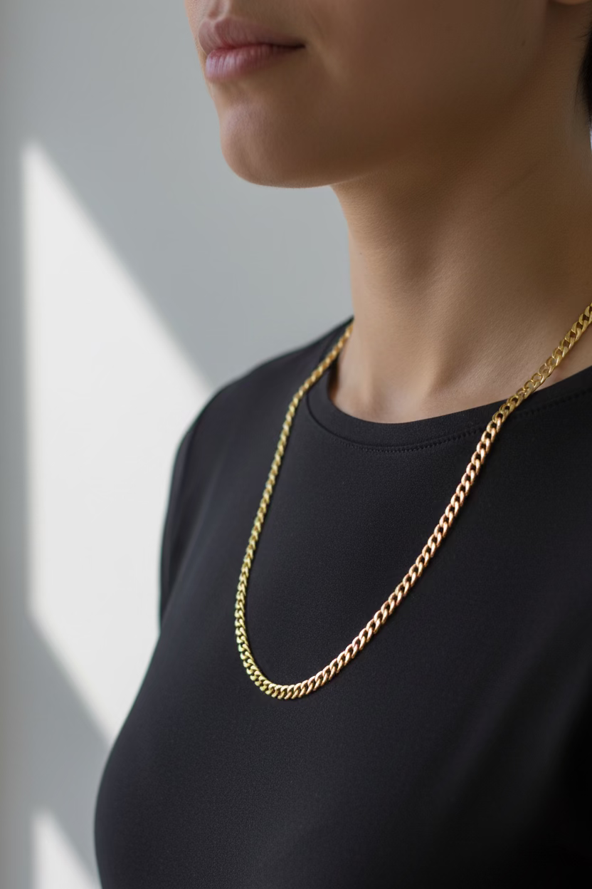 14K Curb Chain Link Solid
