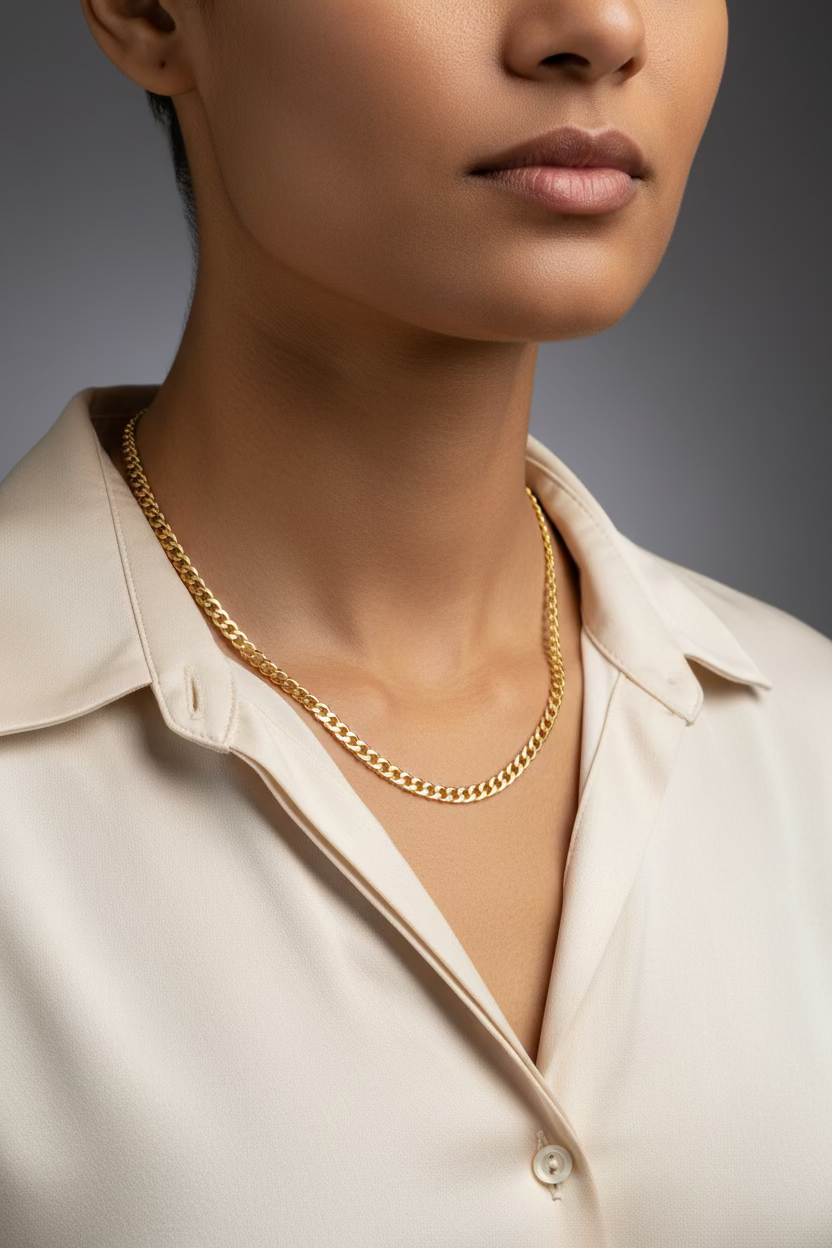 14K Curb Chain Link Solid