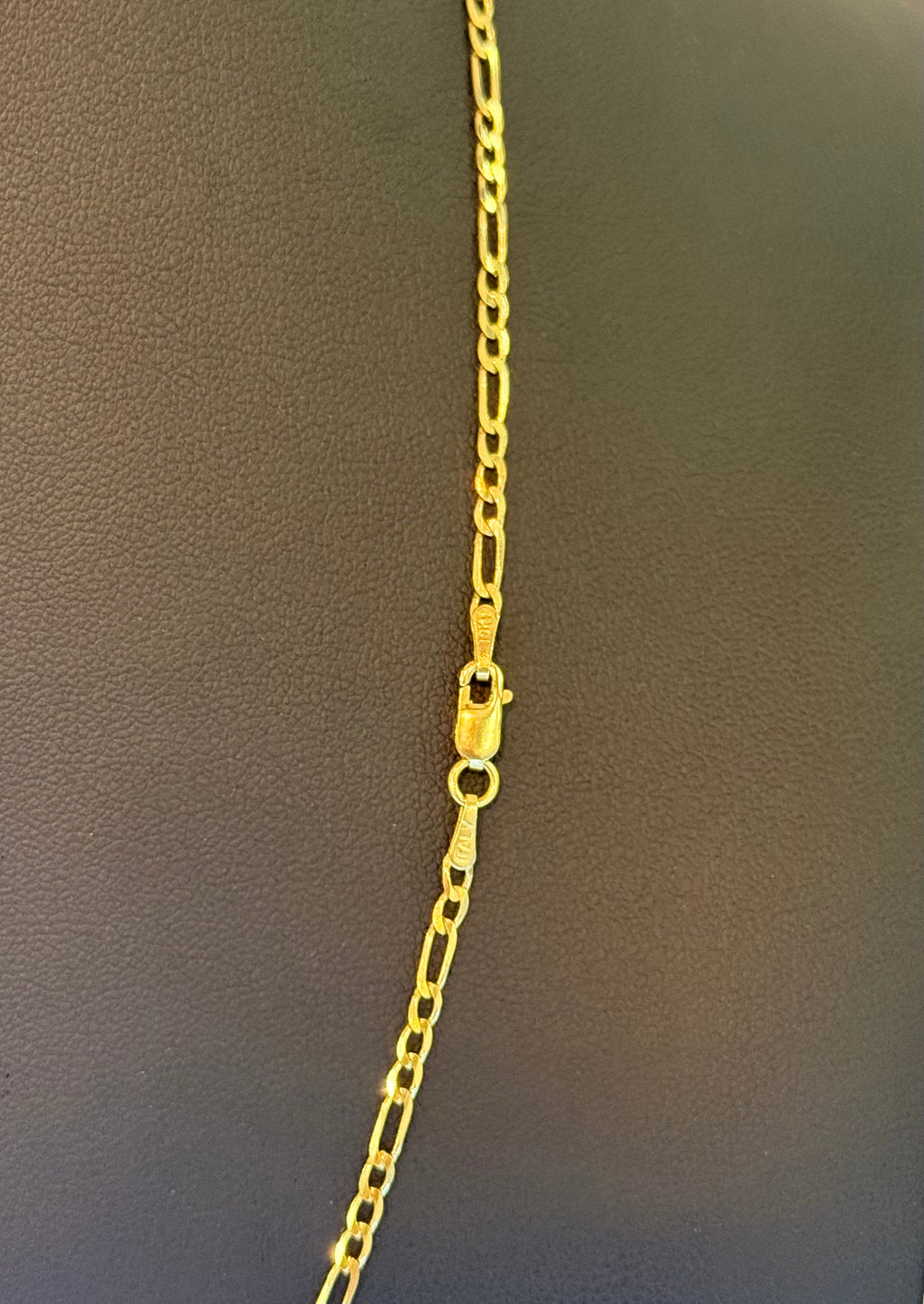10K Figaro Chain Link Solid