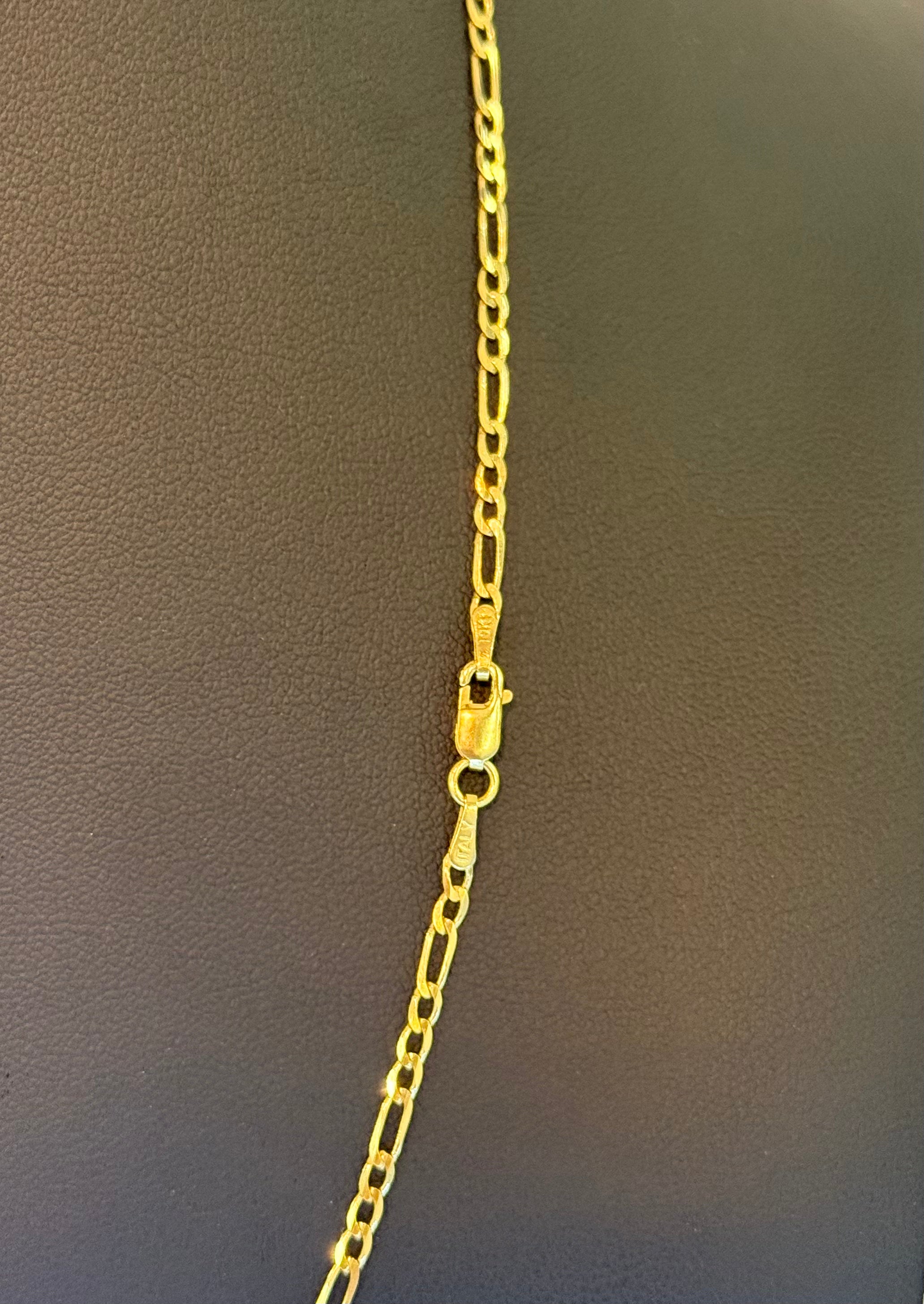 10K Figaro Chain Link