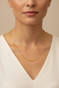 10K Figaro Chain Solid