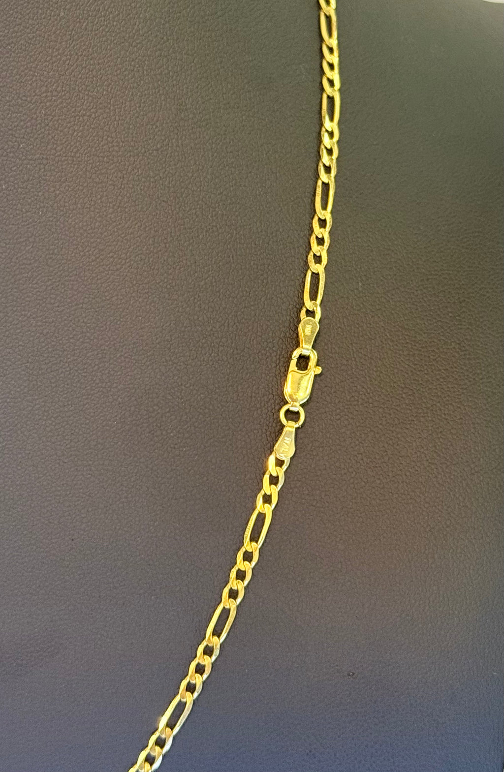 10K Figaro Chain Solid