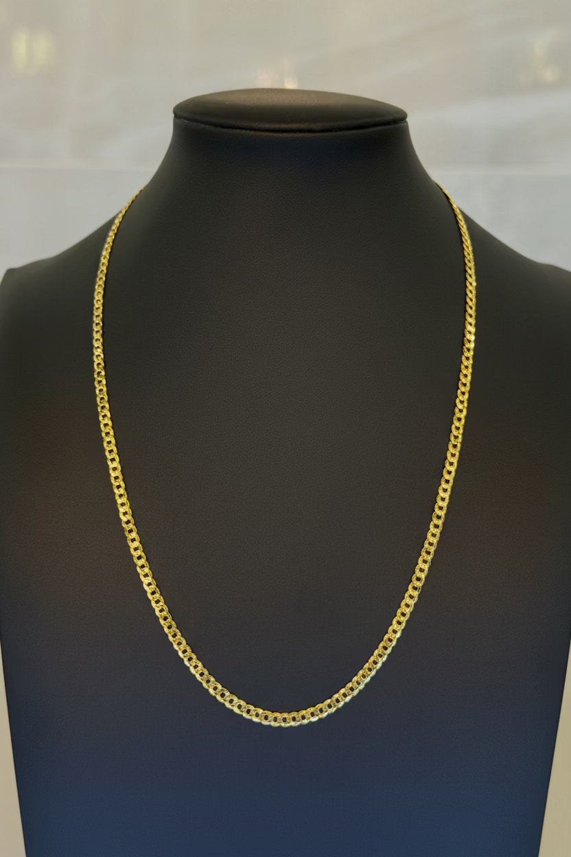 10K Solid Curb Chain Link 1