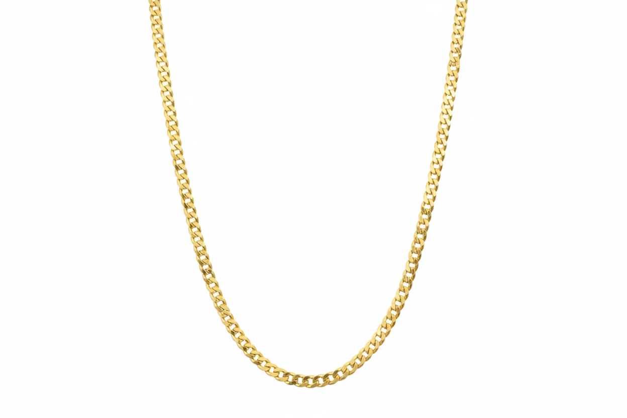 10K Curb Chain YG Link