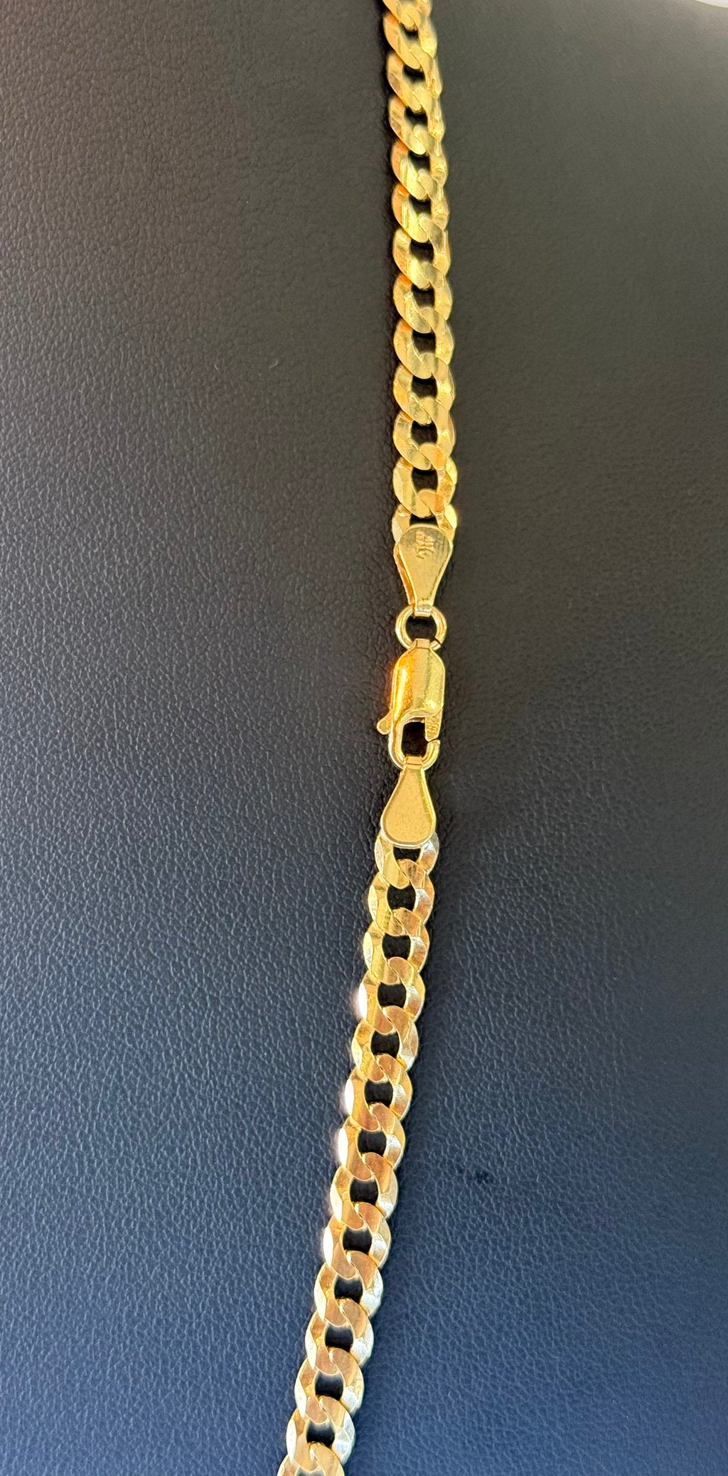 10K Curb Chain YG Link