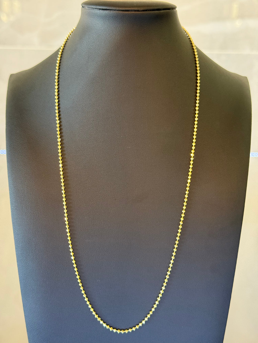 14K Ball Chain Link Solid