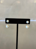 18K AAA round pearl earring