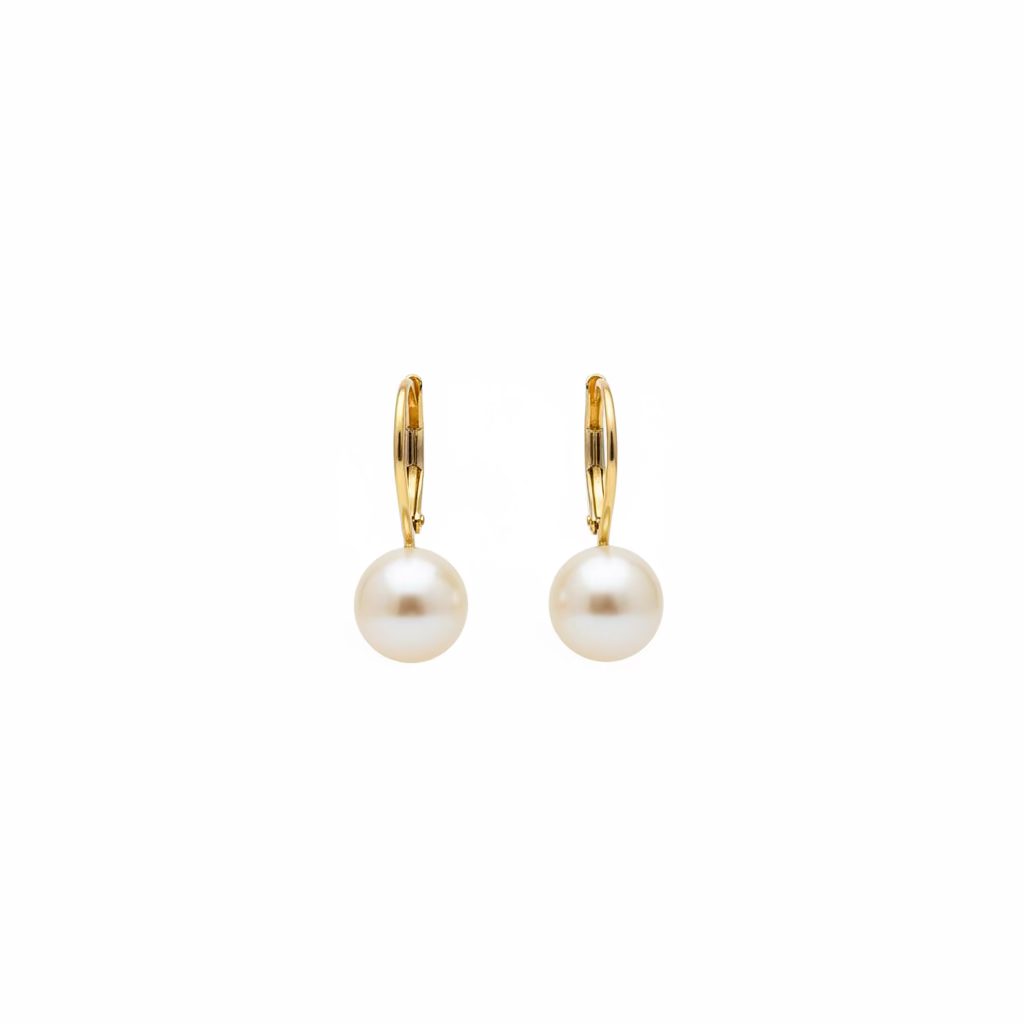 14K Southsea AAA pearl earrings