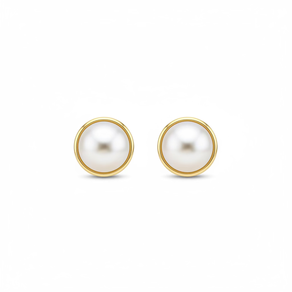 14K Rose Gold Akoya AAA pearl earrings