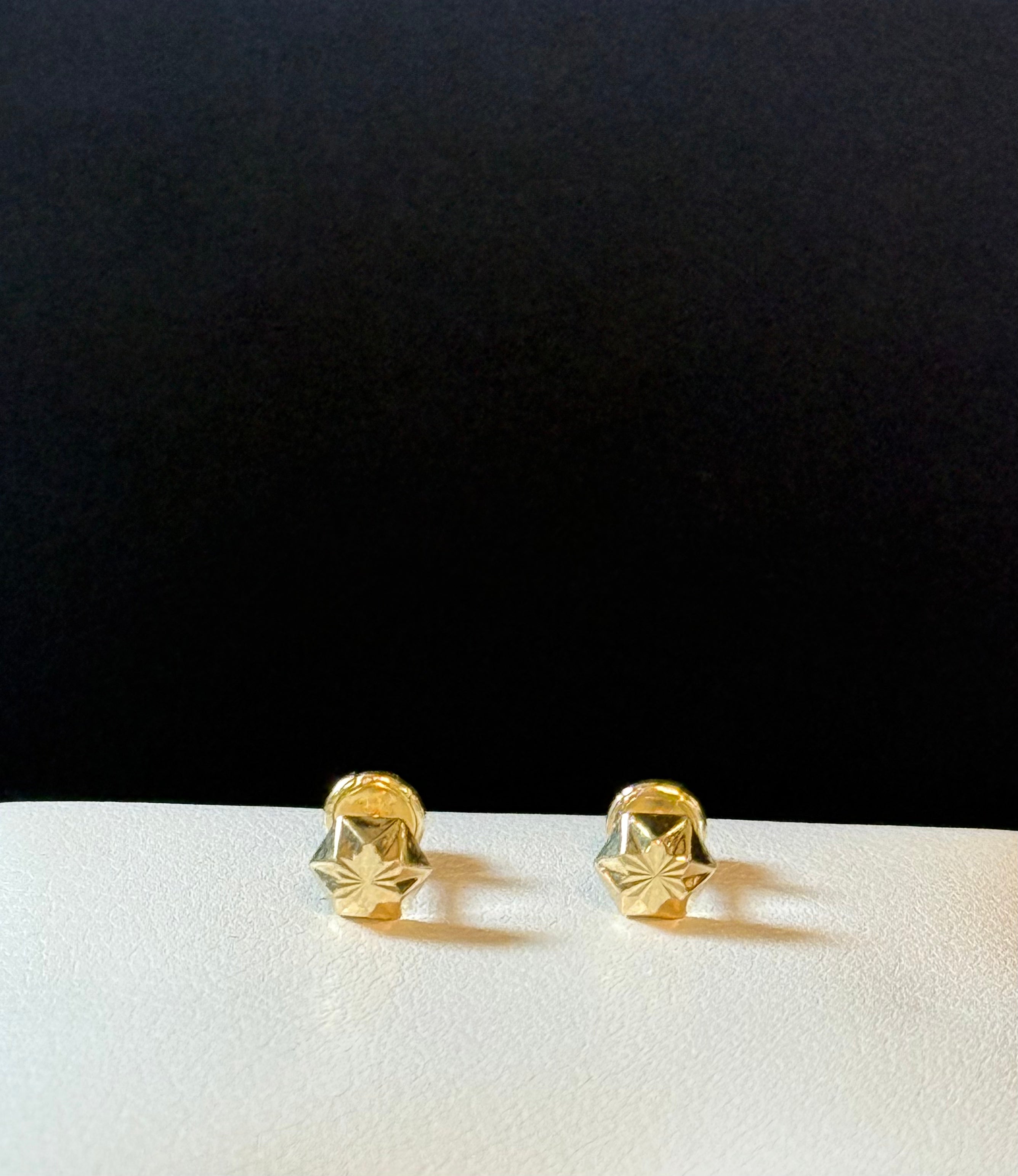 10K Hextangon earrings