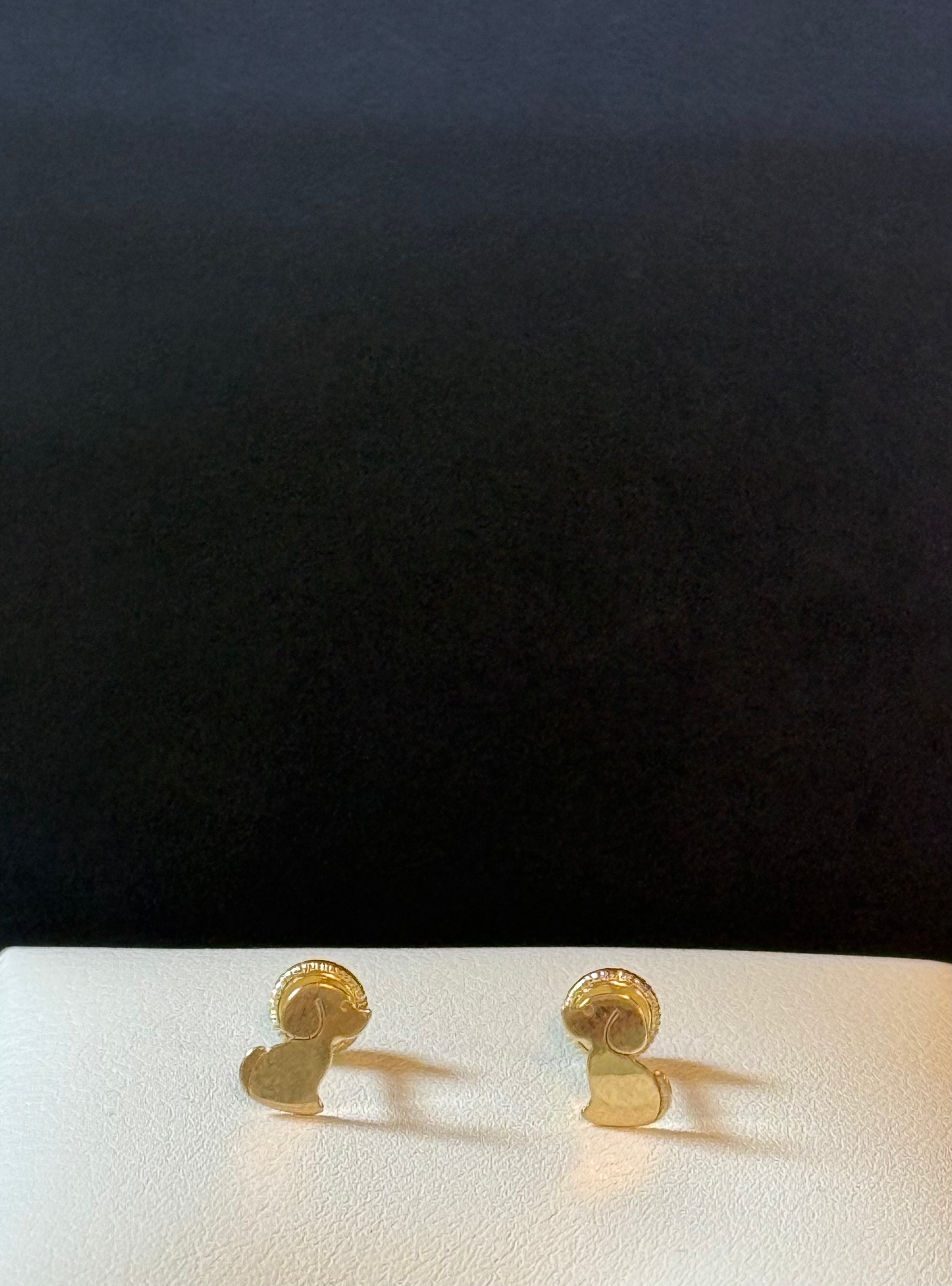 10K dog Earrings