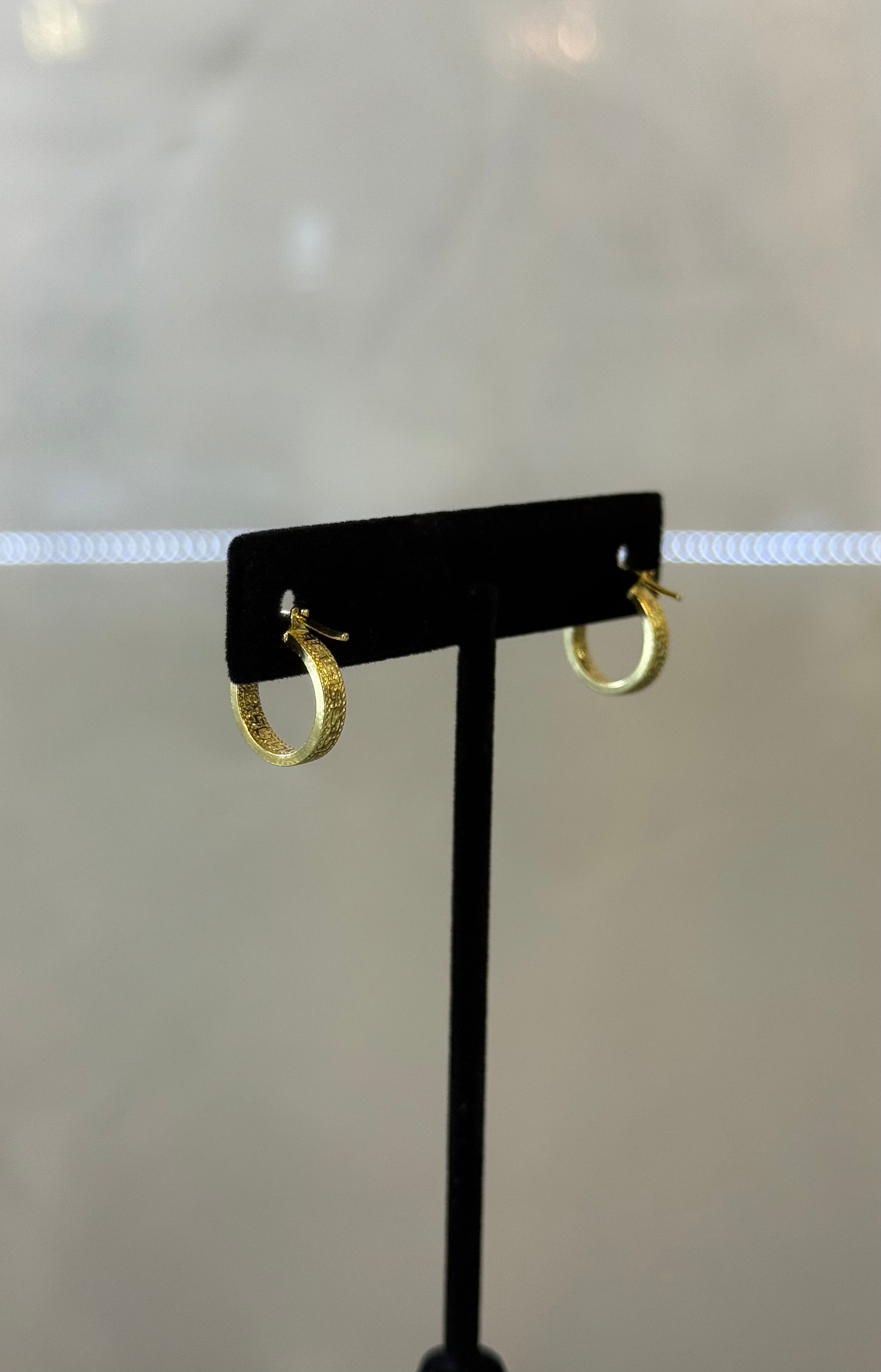 10K small Hoop with Designs