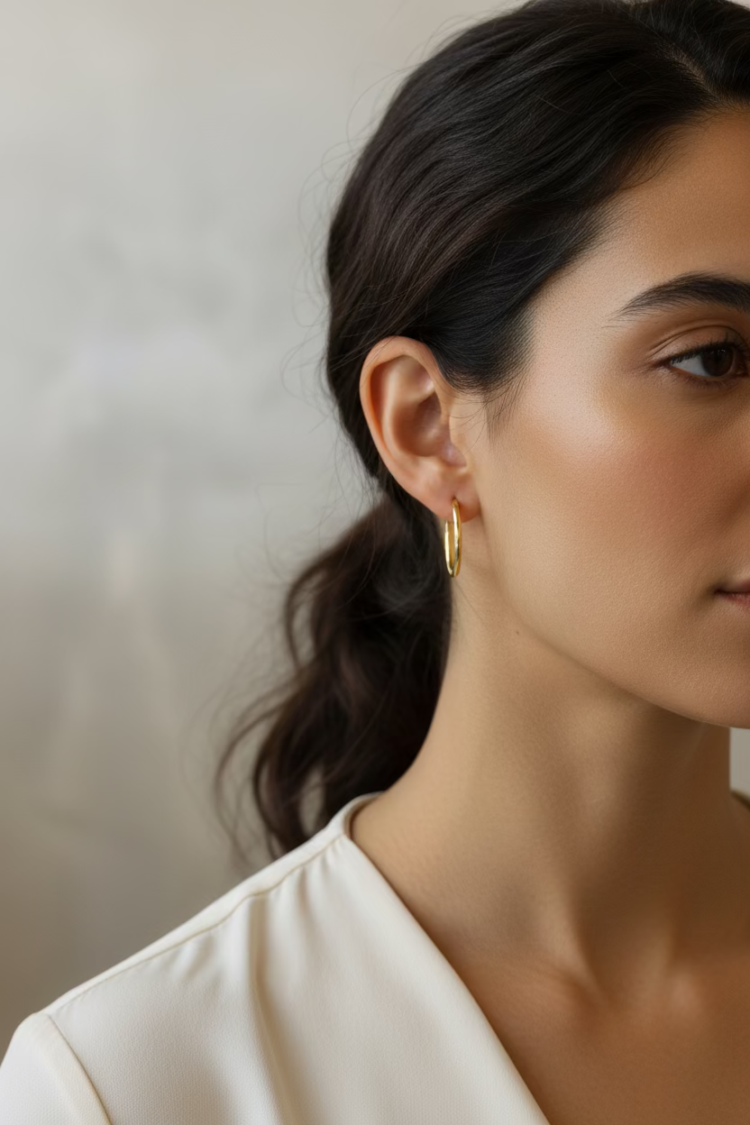 14K Hoop Earring