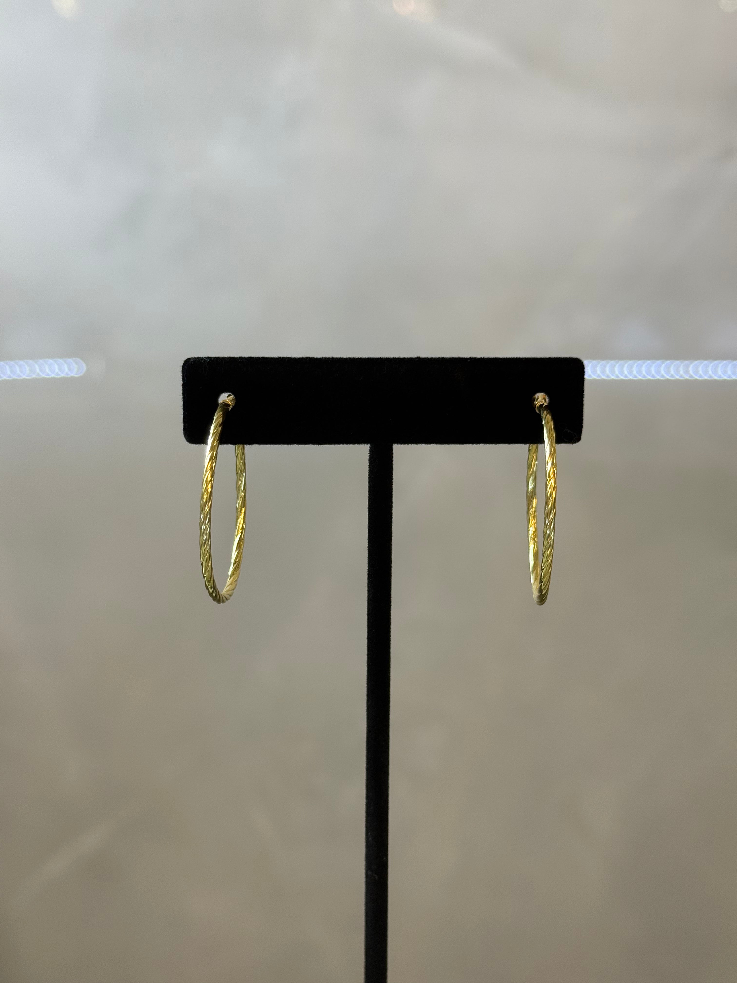 10K Spiral Hoop Earrings