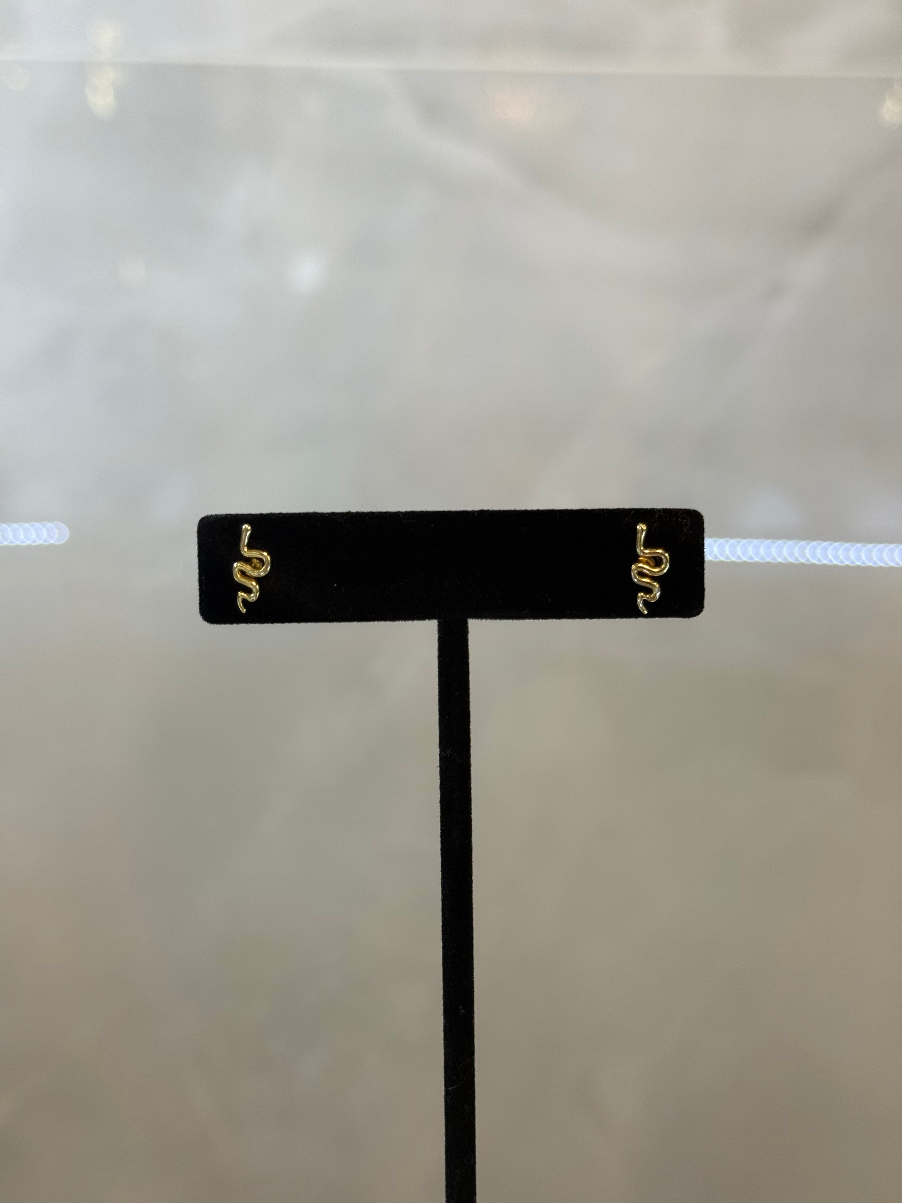 10K small Snake Earrings