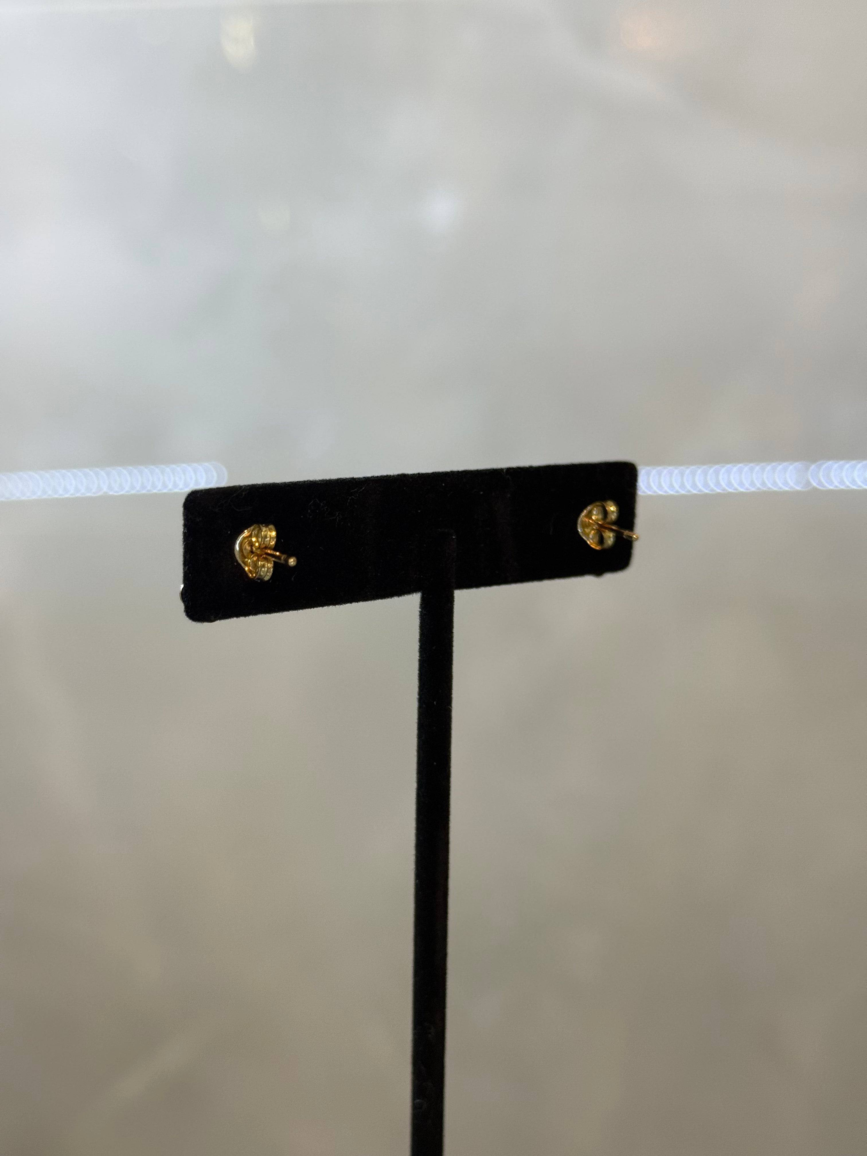 10K 3 Flower Earrings