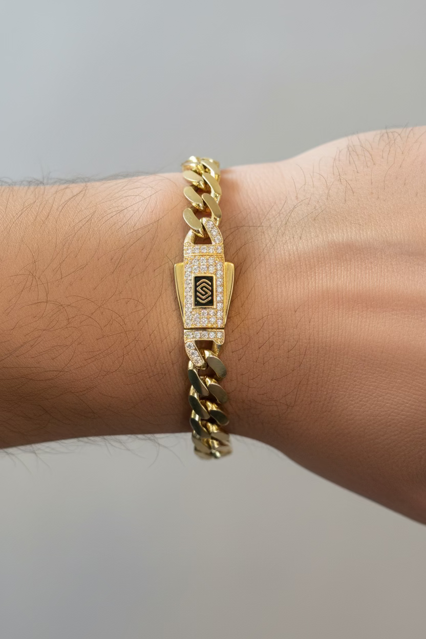 14K Monaco Bracelet