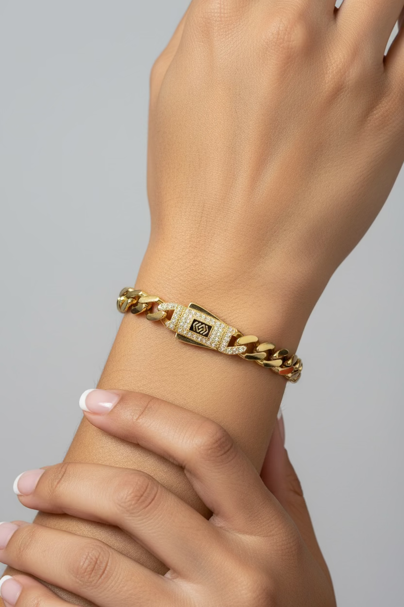 14K Monaco Bracelet