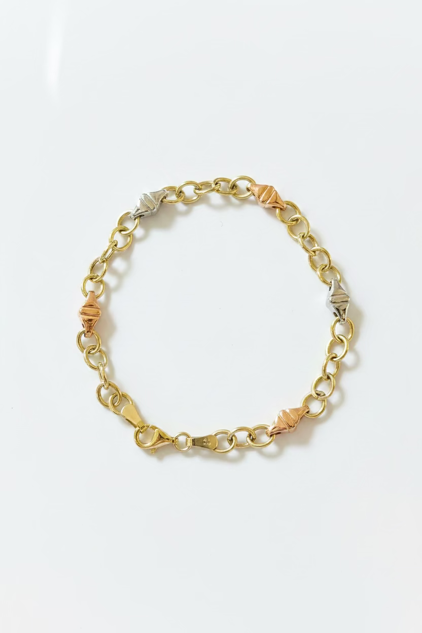 10K Women bracelet with trio