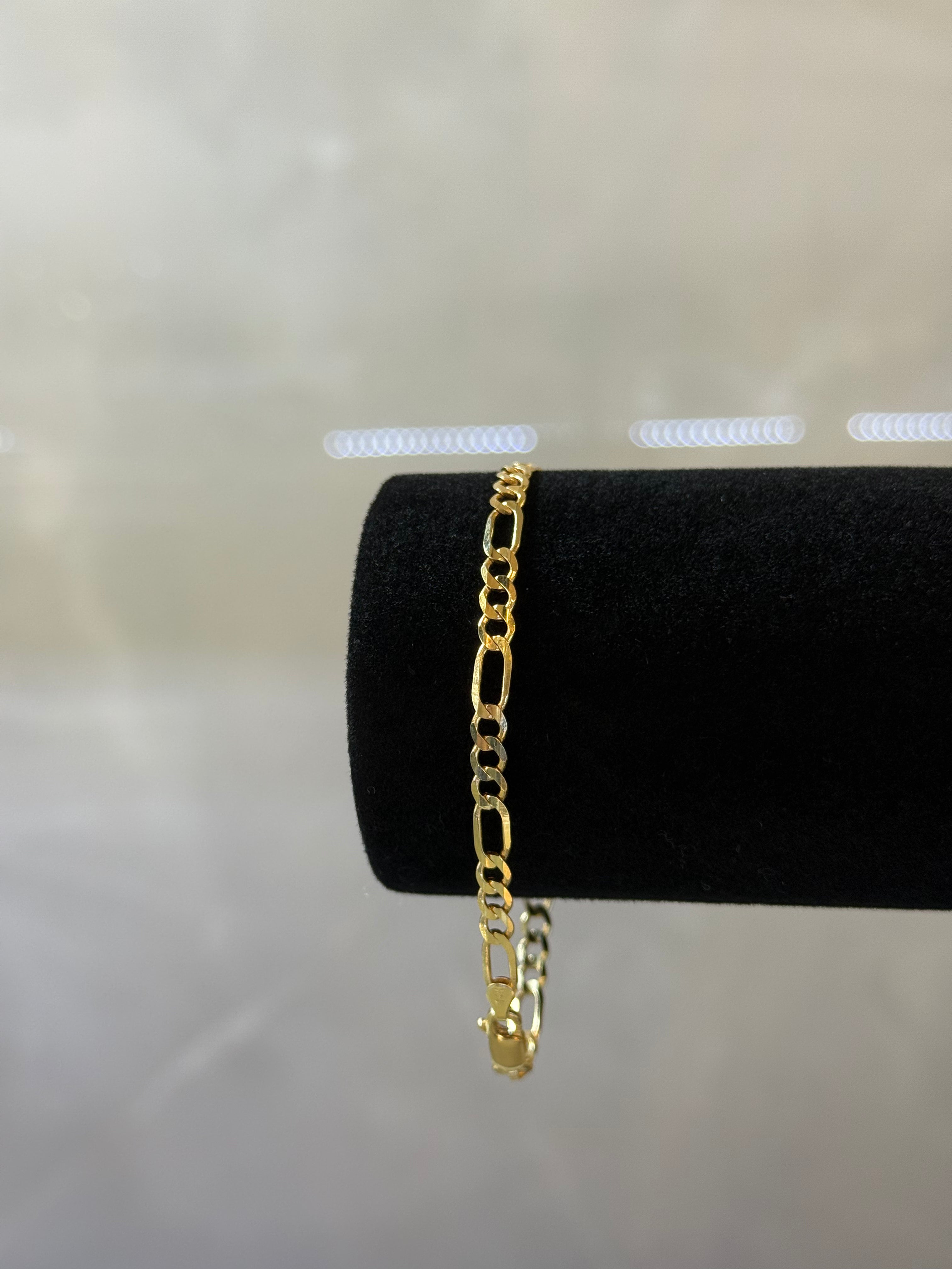 14K Figaro Bracelet