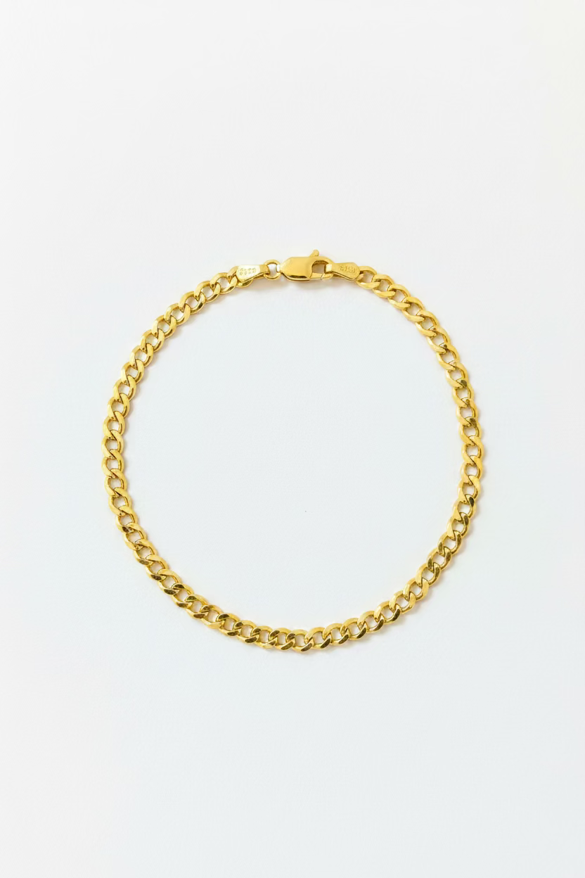 10K Curb Bracelet Link